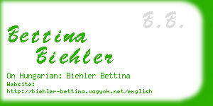 bettina biehler business card
